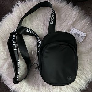Lululemon the rest is written crossbody bag